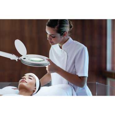 ONE Light Lampe LED à lentille grossissante - lampe de bureau - 80 x 41 cm - 8W LED inclus - blanc