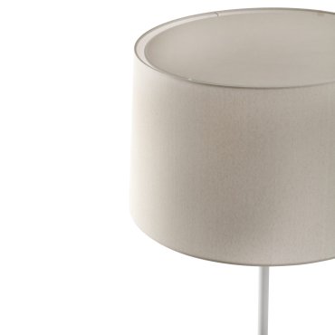 Faro Windsor - lampadaire - Ø 64 x 160 x 37,5 cm - blanc mat et lino