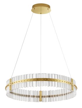 Nova Luce Kezo - lampe suspendue - Ø 78 x 130 cm - 56W dimmable LED inclus - or