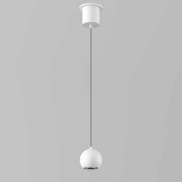 Artdelight Miami - suspension - Ø 10 x 218 cm - 10,8W dimmable LED inclus - blanc