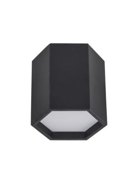 Nova Luce Samba - plafonnier - 25 x 20 cm - LED 10W inclus - noir sable