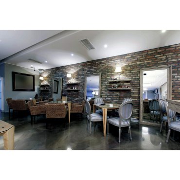 ONE Light Hotel Range - applique murale avec interrupteur - 26,2 x 30,5 cm - chrome brossé et blanc