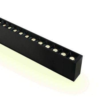 ONE Light LED Linear Profiles - lampe suspendue - 130 x 7 x 3,5 cm - 40W + 20W LED inclus - noir - blanc couleur de lumière