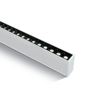 ONE Light LED Linear Profiles - plafonnier/pendentif - 130 x 7 x 3,5 cm - 40W LED inclus - blanc - couleur de lumière blanc chaud