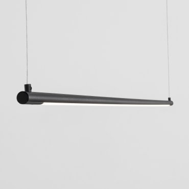 Nova Luce Elettra - lampe suspendue - 120 x 7 x 150 cm - 20W LED inclus - noir sable