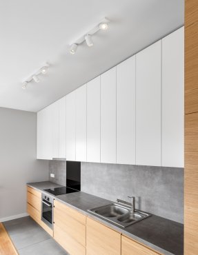 Nova Luce Tod - spot en saillie 3L - 55 x 6 x 12,7 cm - blanc sable