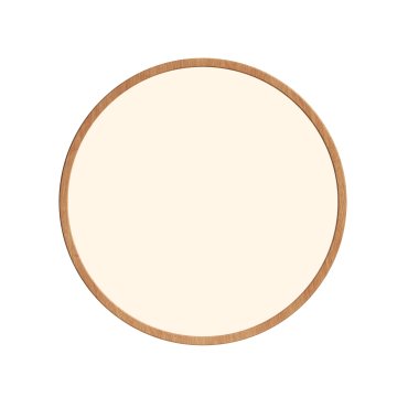 Nordlux Oja - plafonnier - Ø 42,4 x 2,3 cm - fonction Moodmaker à 3 niveaux (2700K) - 22W LED inclus - feuille de bois
