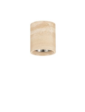 Nova Luce Balma - plafonnier d'extérieur - Ø 10,2 x 12 cm - 10W LED inclus - IP65 - Marbre Travertin