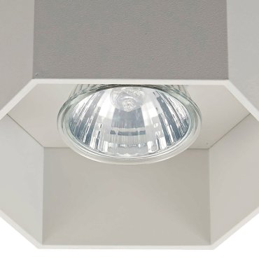 Zuma Line Polygon CL 1L - spot en saillie 1L - 12 x 10 cm - blanc