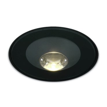 ONE Light Trimless Inground Range - spot sol extérieur - Ø 98 mm, Ø 136 mm à encastrer - 6W LED inclus - IP67 - noir