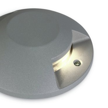 ONE Light Ground Surface Mounted Range - spot au sol - Ø 20 x 4,2 cm - 2 x 6W LED inclus - IP67 - gris