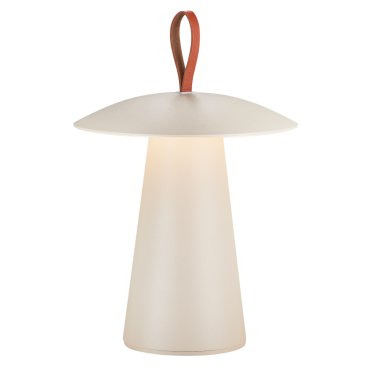 Nordlux Ara To-Go 2 - lampe de table d'extérieur avec batterie - Ø 19,7 x 29,2 cm - 2W dimmable LED inclus - IP54 - sable