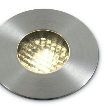 ONE Light COB Honeycomb Range - spot extérieur au sol - Ø 62 mm, Ø 52 mm encastré - 3W LED dimmable inclus - IP67 - acier inoxydable - couleur de lumière blanc chaud