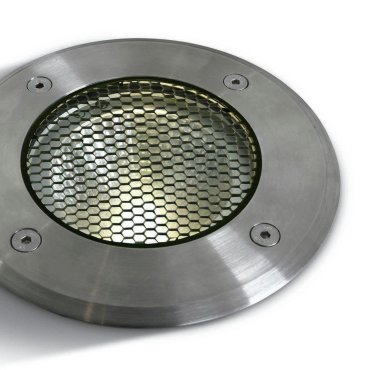 ONE Light COB Inground Range - spot extérieur - Ø 145 mm, Ø 132 mm à encastrer - 20W LED dimmable inclus - IP67 - acier inoxydable - couleur blanche
