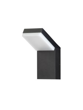 Nova Luce Farge - applique murale d’extérieur - 10 x 22 x 16,5 cm - 12W LED inclus - IP65 - anthracite foncé