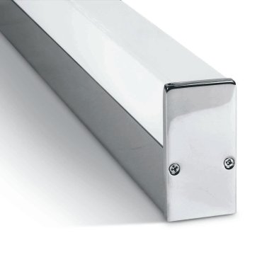 ONE Light Lumière miroir pour tubes LED T8 - lumière miroir - 64 x 9 x 6 cm - IP44 - chrome