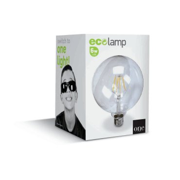 ONE Light Ampoule LED rétro - Ø 12,5 x 17,5 cm - E27 - 6W - non-dimmersible - 2700K