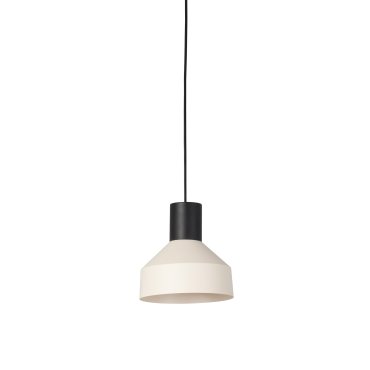 Faro Kombo - lampe suspendue - Ø 20 x 20 cm - beige et noir