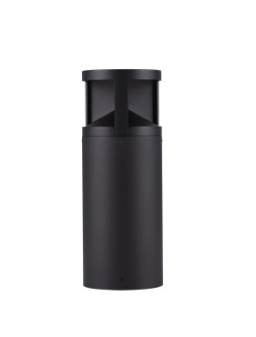 Nova Luce Soul - lampe de jardin - 16 x 43 cm - 24W LED inclus - IP65 - noir sablé