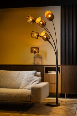 ETH Laser - lampadaire - Ø 15 x 200 cm - noir