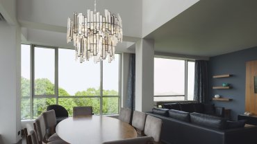 Maxlight Nemo - lustre - Ø 55 x 120 cm - chrome