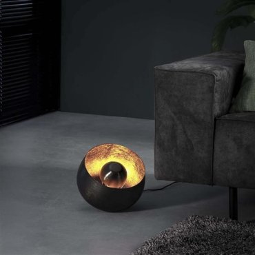 Vico Basket - lampe à poser et lampadaire - Ø 28 x 26 cm - nickel noir