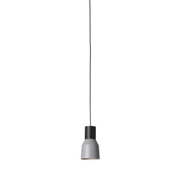 Faro Kombo - lampe suspendue - Ø 12 x 21 cm - gris et noir