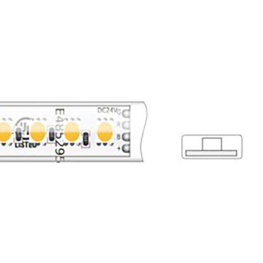 Klus Bande LED - largeur 1 cm, longueur 500 cm - 24Vdc - 7W LED par mètre - 120 LED par mètre - IP65 - RGB