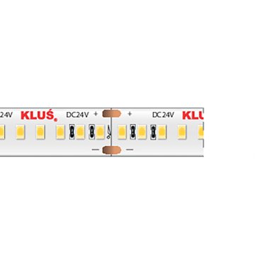 KLUS Bande LED - largeur 1cm, longueur 500cm - 24Vdc - dimmable - 9,6W LED par mètre - 240 LED par mètre - IP20