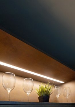 KLUS Micro-NK - Profilé LED - 1,3 x 2,22 cm - argent anodisé