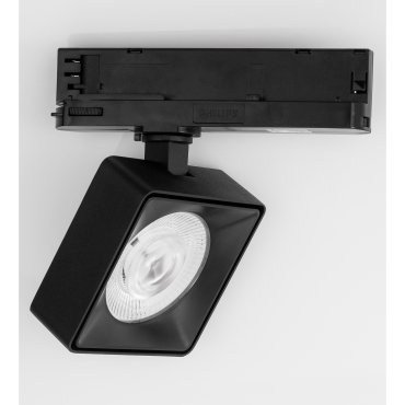 Nova Luce Roler - Projecteur sur rail triphasé - 9,5 x 9,5 x 15,5 cm - 20W LED inclus - noir sable