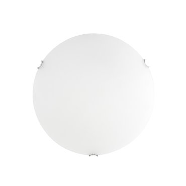 Nova Luce Anco - plafonnier - Ø 30 x 8 cm - blanc et chrome