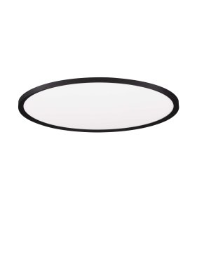 Nova Luce Aoton - plafonnier - Ø 60 x 5 cm - 55W dimmable LED inclus - noir sablé