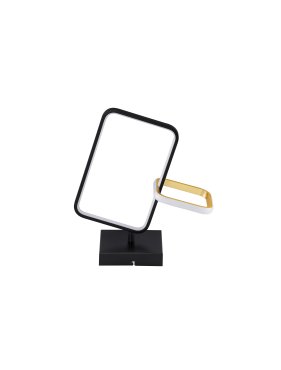 Nova Luce Imar - plafonnier - 35 x 39 x 16 cm - 30W dimmable LED inclus - noir sablé et or