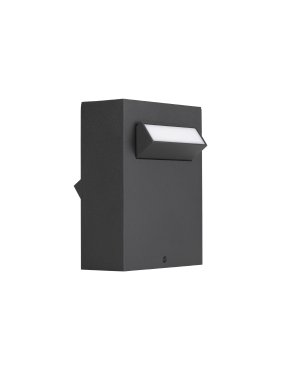 Nova Luce Zelda - lampe de jardin - 12 x 15 x 9,4 cm - 9W LED inclus - IP65 - noir sablé