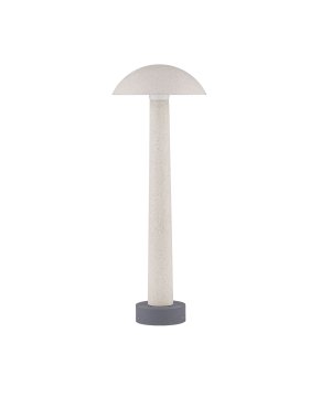 Nova Luce Tura - lampe de jardin - Ø 20 x 55 cm - 7W LED inclus - IP65 - blanc