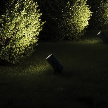 VK Lighting Sui - spot à piquet - Ø 4 x 8,6 cm - 5W LED inclus - IP65 - vert