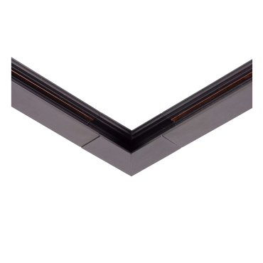 Lucide Linial - système de rails magnétiques - profilé d’angle vertical - 6,7 x 1,9 x 6,7 cm - noir mat chrome