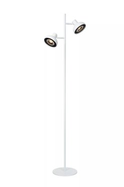 Lucide Sensas - lampadaire - 30 x 22 x 137,9 cm - blanc