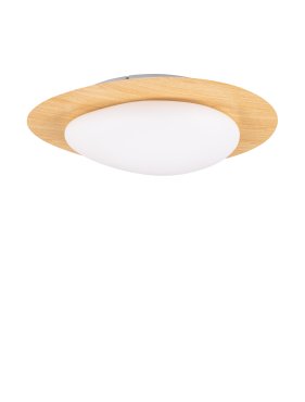 Nova Luce Nimbus - plafonnier - Ø 47 x 11,5 cm - 21W dimmable LED inclus - bois