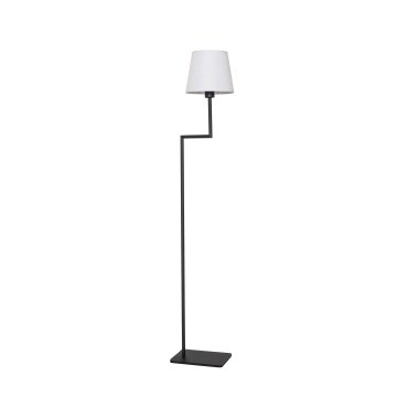 Nova Luce Savona - lampadaire - 35 x 18 x 150 cm - blanc et noir sable