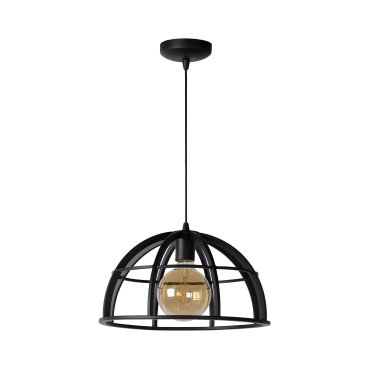 Lucide Dikra - lampe suspendue - Ø 40 x 150 cm - noir