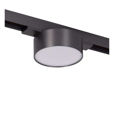 Lucide Linial Fixt - système de rails magnétiques - spot sur rail - Ø 7,4 x 4,5 cm - LED 6W incl. - Fonction de gradation et couleur de lumière réglable via l'application - noir chrome mat