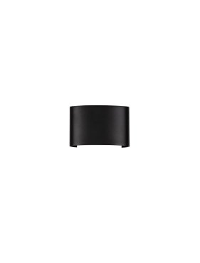 Nova Luce Duomo - applique murale extérieure - 12 x 8 x 3,7 cm -  5W LED inclus - IP54 - anthracite foncé
