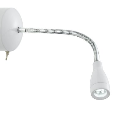Searchlight LED Adjustable Wall Lights - applique murale avec interrupteur - 8 x 28,5 cm - 0,5W LED inclus - blanc