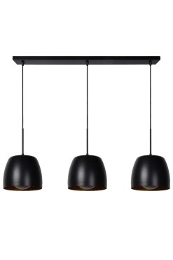 Lucide Nolan - lampe suspendue - 104 x 24 x 149 cm - noir