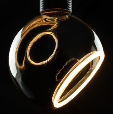Segula Ampoule LED - Globe flottant - Ø 15 x 20 cm - E27 - 6W dimmable - 1900K - fumé