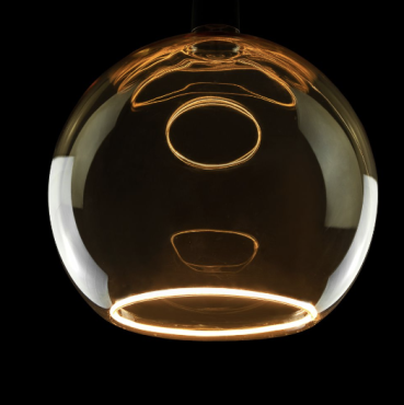 Segula Ampoule LED - Globe flottant - Ø 30 x 32 cm - E27 - 5W dimmable - 2200K - ambre