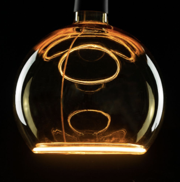 Segula Ampoule LED - Globe flottant - Ø 15 x 18,5 cm - E27 - 4W dimmable - 2200K - ambre