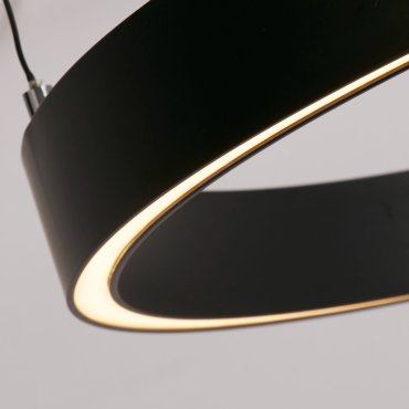 Searchlight Layla - lampe suspendue -Ø 64 x 190 cm - 29W dim-to-warm LED inclus - motion controlled - noir